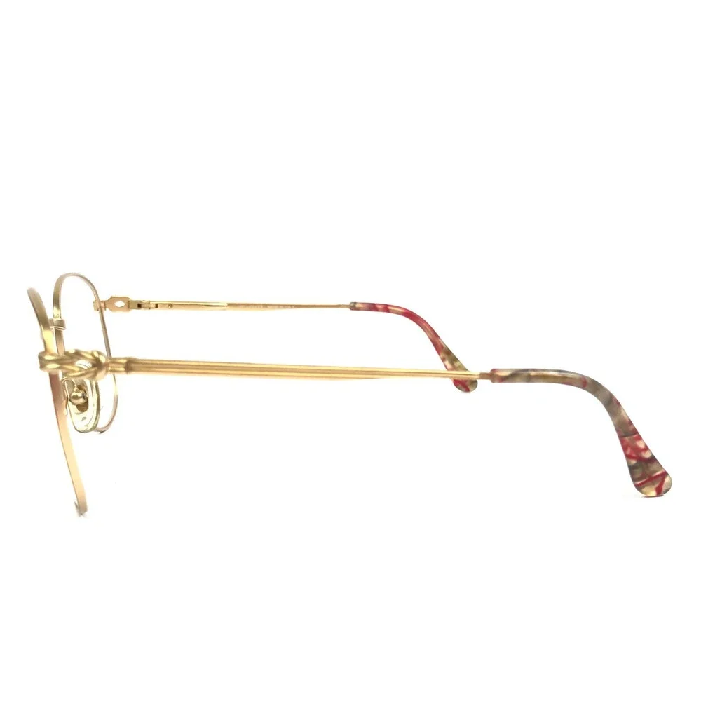 Vintage Gucci Eyeglasses Frames GG2299 LU4 Gold Pink Tortoise Square 53-16-130